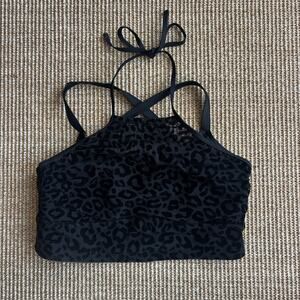 🐆 Torrid Leopard Print Sports Bra Bralette | Size 1 | Criss Cross Straps